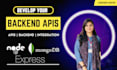 develop backend apis using nodejs, expressjs, mongodb