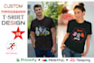provide a creative and unique t shirt design