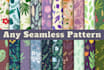 design seamless repeat pattern design with free mockup