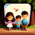 draw custom children story book illustration and kids book ai