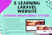 make laravel lms learning management system website