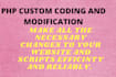 do php custom coding and modification