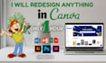 redesign anything in canva only 1 hour