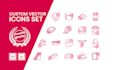 design modern icon set with fast delivery