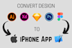 convert adobe xd to iphone app in xcode