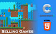 sell 100 construct 2, construct 3, HTML5 games for 500 dollars