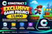 sell construct 3 game template exclusively to one client for 1000 dollars
