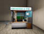 design or redesign a coffee shop, kiosk, mini shop, stall, or booth with 3d