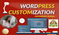 install wordpress, setup theme, do customization