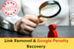 identify, remove bad backlinks and disavow links
