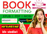 do book formatting for amazon kdp, upload with fast delivery