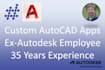 write you custom apps for autocad