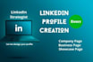 professionally create, revamp and optimize a awesome linkedin profile, page