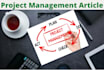 do project management, business tasks and projects