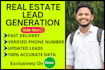 do real estate research and lead generation