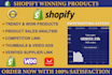 find shopify winning products for dropshipping with analysis