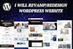 revamp, redesign, customize or fix issues wordpress website