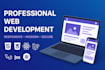 develop modern web applications using django, aspnet, react, vue, or next