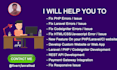 fix bugs or design and develop laravel, codeigniter website