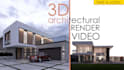 create 3d architectural house animation walkthrough render