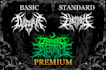 design custom death metal,deathcore,black metal,or slam logo