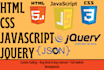 fix or code html, css, javascript and jquery coding