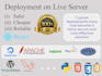 deploy your website, web app on a live server with cicd