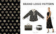 create monogram seamless pattern design for your brand