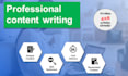 write web contents and have written 427 web contents already