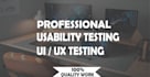 do usability testing and UI UX testing on website