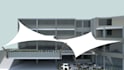 do design of tensile steel structures and shades