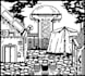 creat a environment in 1 bit pixel art