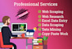 do data entry, data management, data typing