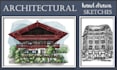 draw architectural hand drawn sketches