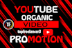do organic youtube video promotion to rank the video