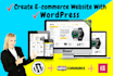 create ecommerce website, wordpress woocommerce website