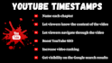 create youtube timestamps, seo friendly video chapters names