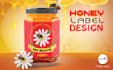 design premium honey jar labels with unique logo
