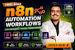 build n8n custom automation workflow and ai automation