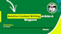 write aviation content, aviation blog post, article on any topic