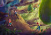create whimsical middle grade book illustrations