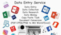 data entry, web research, copy paste, excel data entry