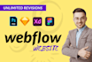 create a responsive webflow website design