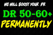 increase domain rating da 40 to 60 plus