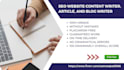 do article writing, SEO content writing, blog post writing