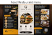 design modren restaurant food menu, brochure and price list