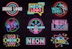 design a striking neon logo