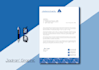 design simple and professional letterhead