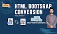 convert PSD, figma, and xd designs into responsive bootstrap 5 websites with CSS