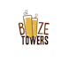 design modern booze towers logo